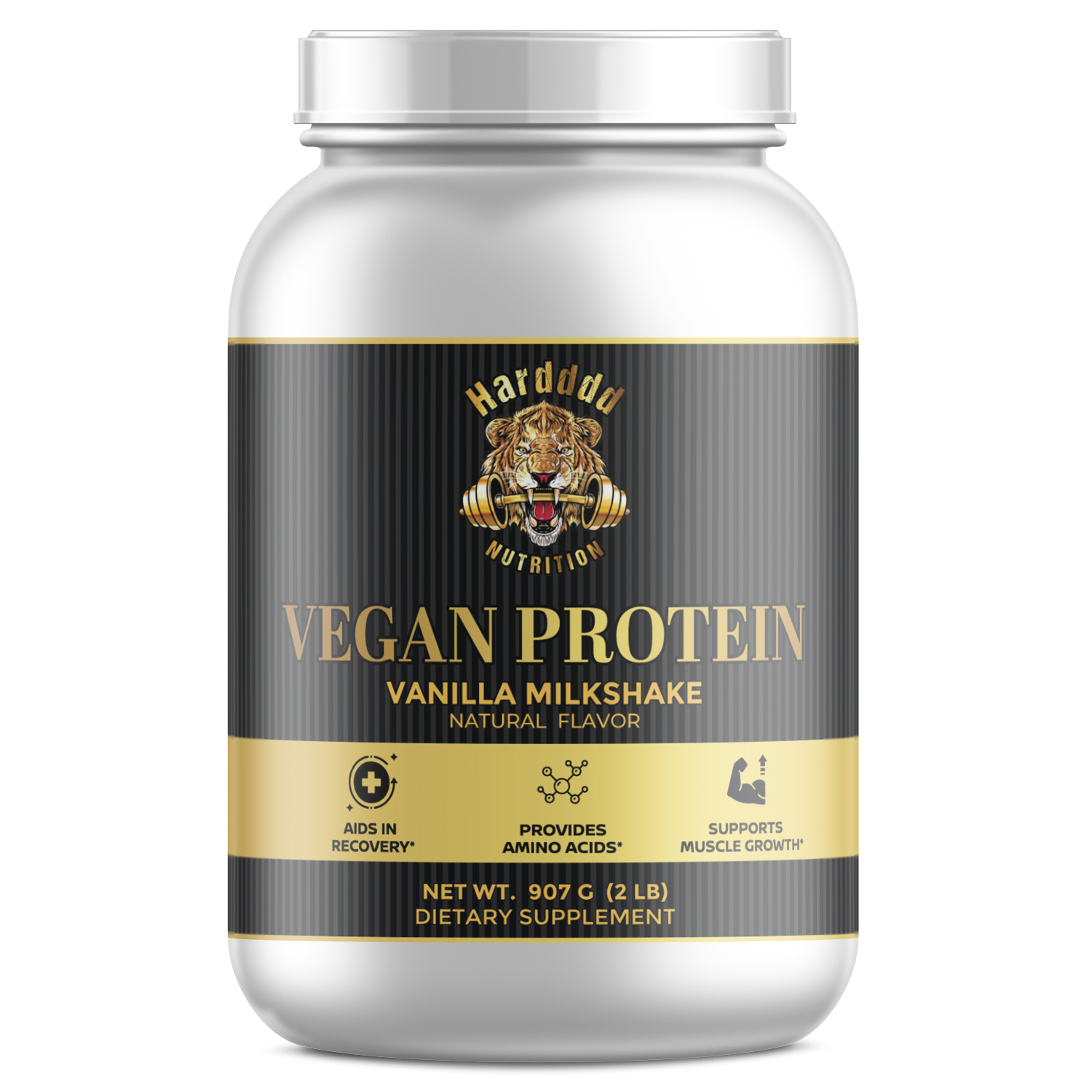 Vegan Protein Milkshake (Vanilla) Hardddd Nutrition